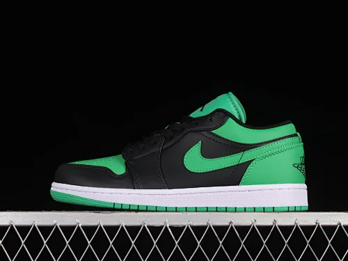 All categories Air Jordan Jordan series basketball shoes Air Jordan 1 Low Z version Air Jordan 1 Low "Lucky Green" AJ1 Joe 1 black and green low-top basketball shoes 553558-065